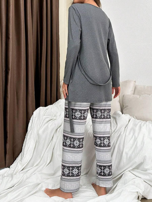 3 Piece Top And Pant Set - Secret Slim Wear