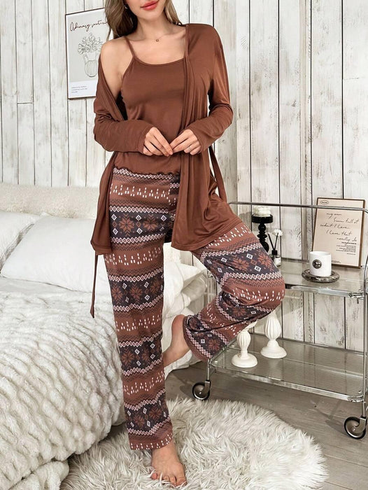 3 Piece Top And Pant Set - Secret Slim Wear