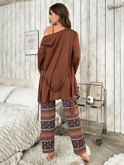 3 Piece Top And Pant Set - Secret Slim Wear