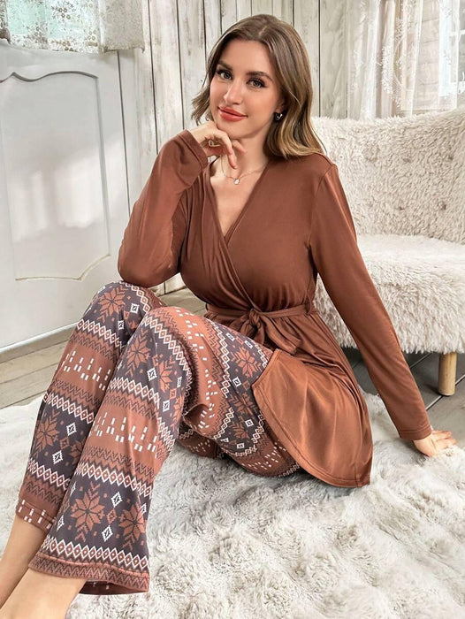 3 Piece Top And Pant Set - Secret Slim Wear