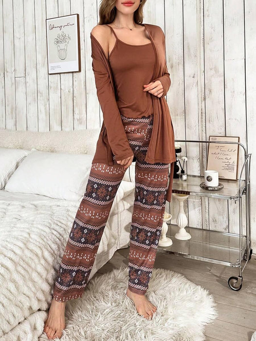 3 Piece Top And Pant Set - Secret Slim Wear