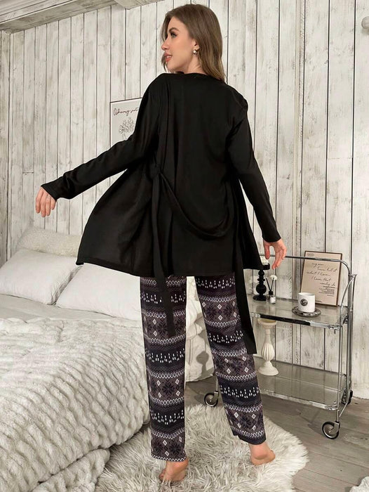 3 Piece Top And Pant Set - Secret Slim Wear