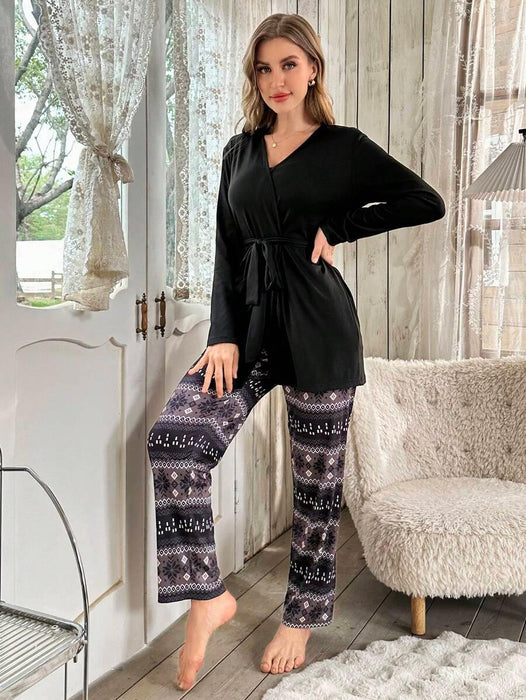 3 Piece Top And Pant Set - Secret Slim Wear