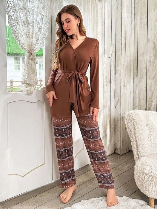 3 Piece Top And Pant Set - Secret Slim Wear