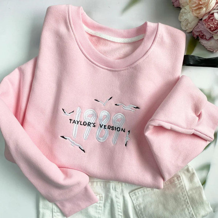 1989 TS Version Embroidered Sweatshirt Hoodie T Shirt - Secret Slim Wear