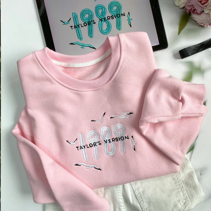 1989 TS Version Embroidered Sweatshirt Hoodie T Shirt