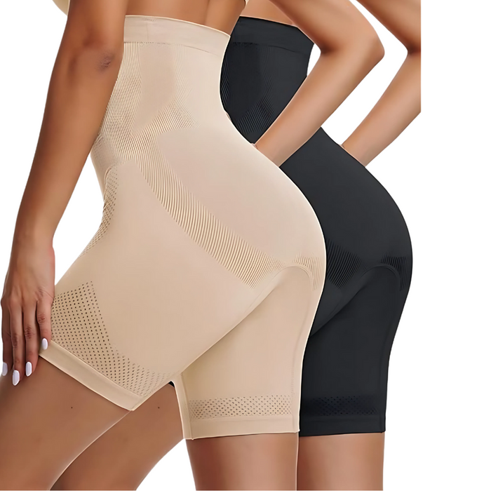 Smoothing Body Shaping Shorts With Contoured Support
