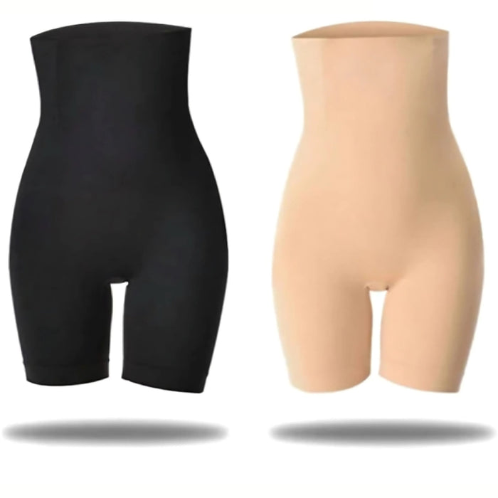 2 Pack High Waisted Seamless Tummy Control Shapewear Shorts