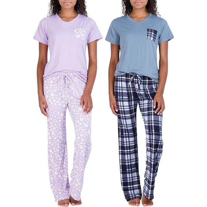 Pajama Short Sleeve T-shirt Set for Comfortable All-Day Wear