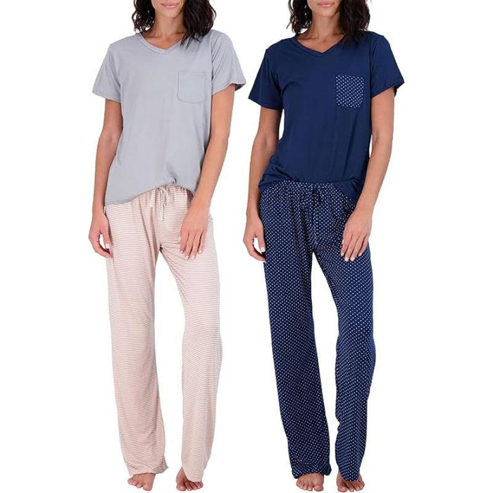 Pajama Short Sleeve T-shirt Set for Comfortable All-Day Wear