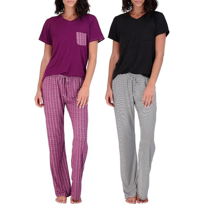 Pajama Short Sleeve T-shirt Set for Comfortable All-Day Wear