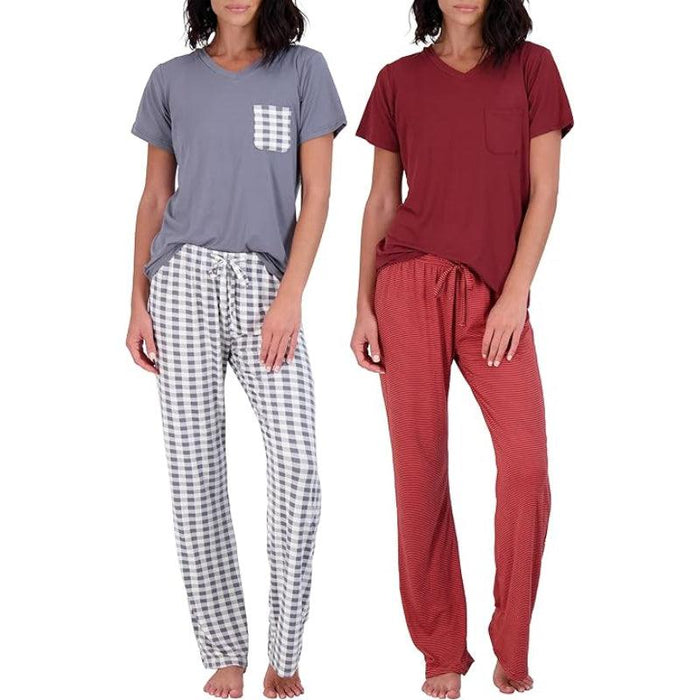 Pajama Short Sleeve T-shirt Set for Comfortable All-Day Wear