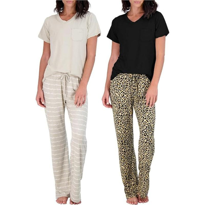 Pajama Short Sleeve T-shirt Set for Comfortable All-Day Wear