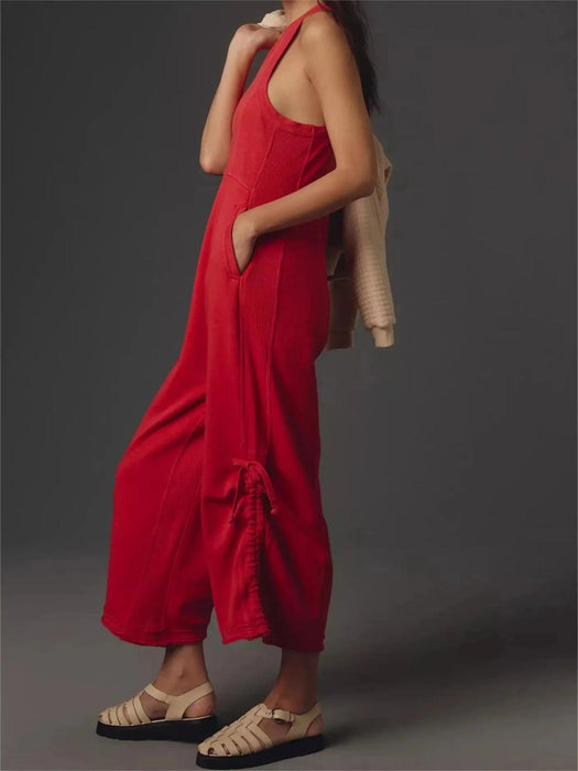 Horizon Adjustable Jumpsuit Set – Wide Leg Comfort and Style