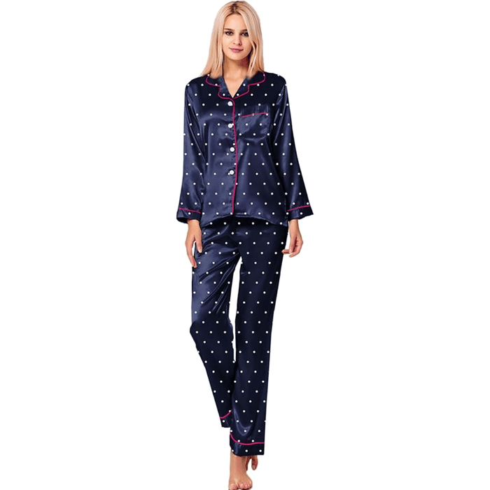 Polka Dot Satin set - Comfortable and Stylish Sleepwear