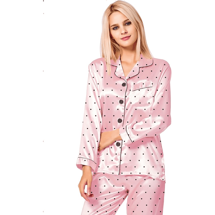 Polka Dot Satin set - Comfortable and Stylish Sleepwear
