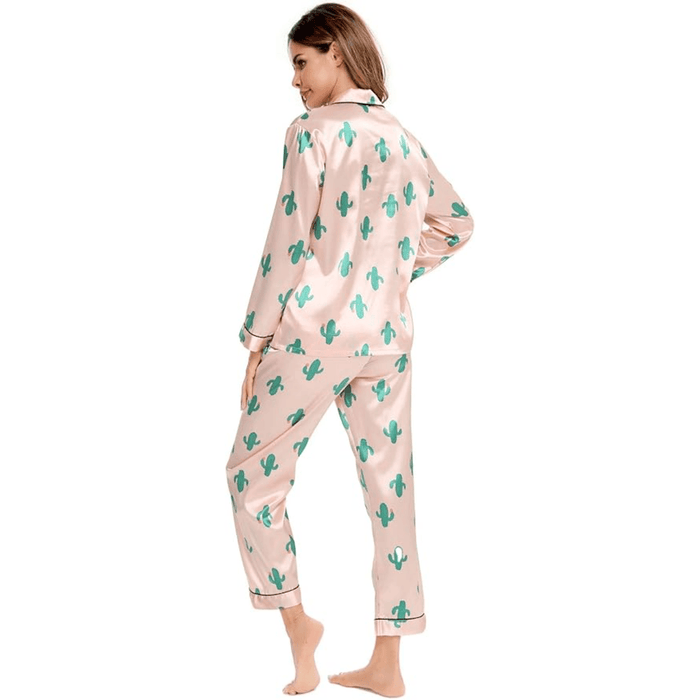 Satin Long Sleeve Pajama  - Comfortable Sleepwear and Lounge Wear