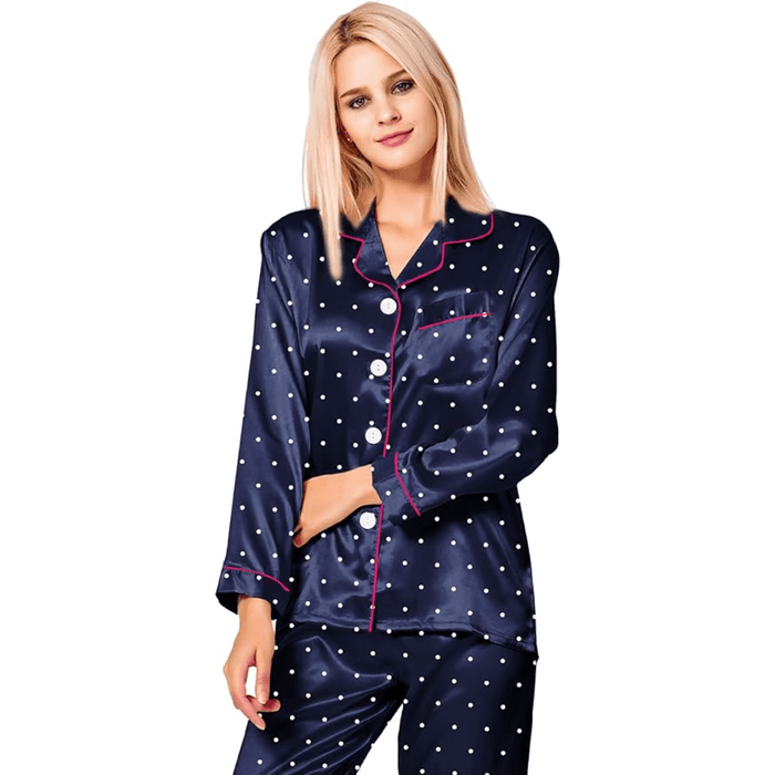 Polka Dot Satin set - Comfortable and Stylish Sleepwear
