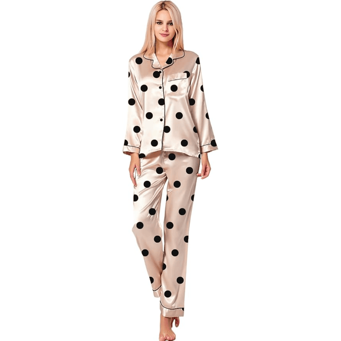 Polka Dot Satin set - Comfortable and Stylish Sleepwear
