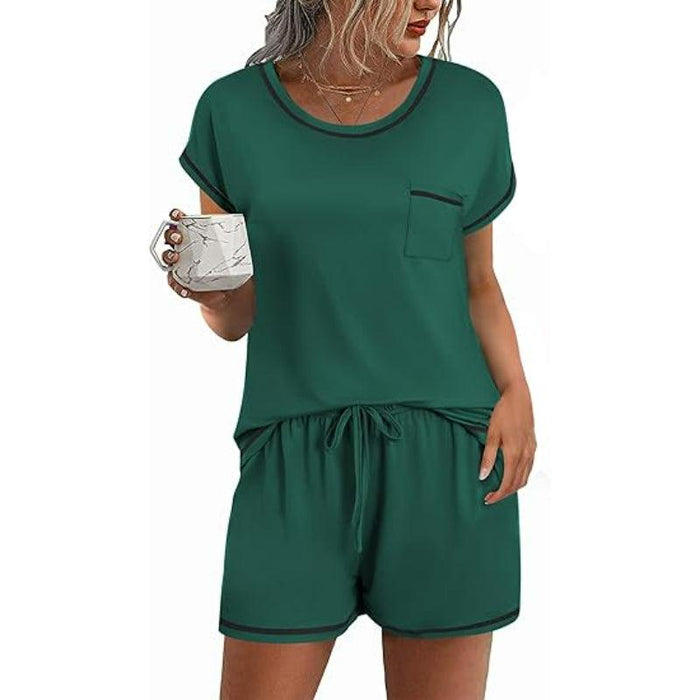 2 Pack Short Sleeve Lounge Set – Comfortable and Stylish Loungewear