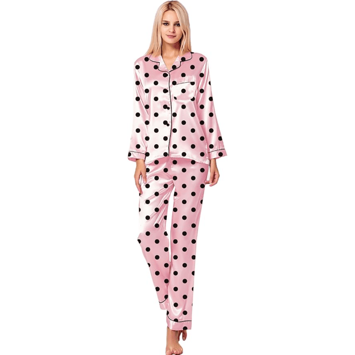 Polka Dot Satin set - Comfortable and Stylish Sleepwear