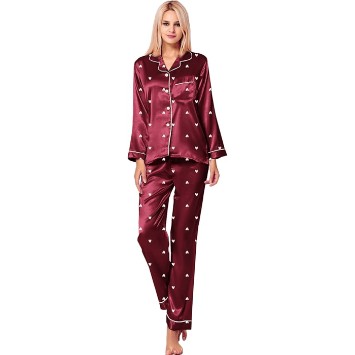 Satin Long Sleeve Pajama  - Comfortable Sleepwear and Lounge Wear
