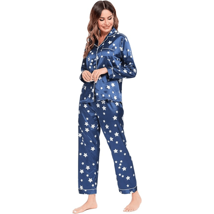 Satin Long Sleeve Pajama  - Comfortable Sleepwear and Lounge Wear
