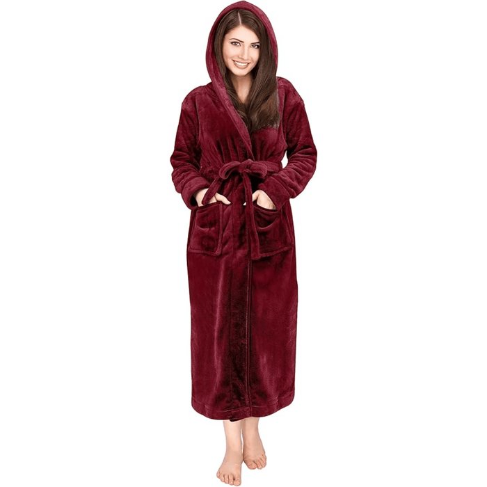 Hooded Flannel Fleece Robe – Comfortable and Cozy Lounge Wear
