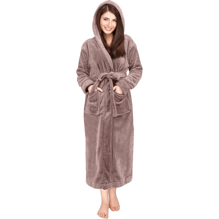 Hooded Flannel Fleece Robe – Comfortable and Cozy Lounge Wear