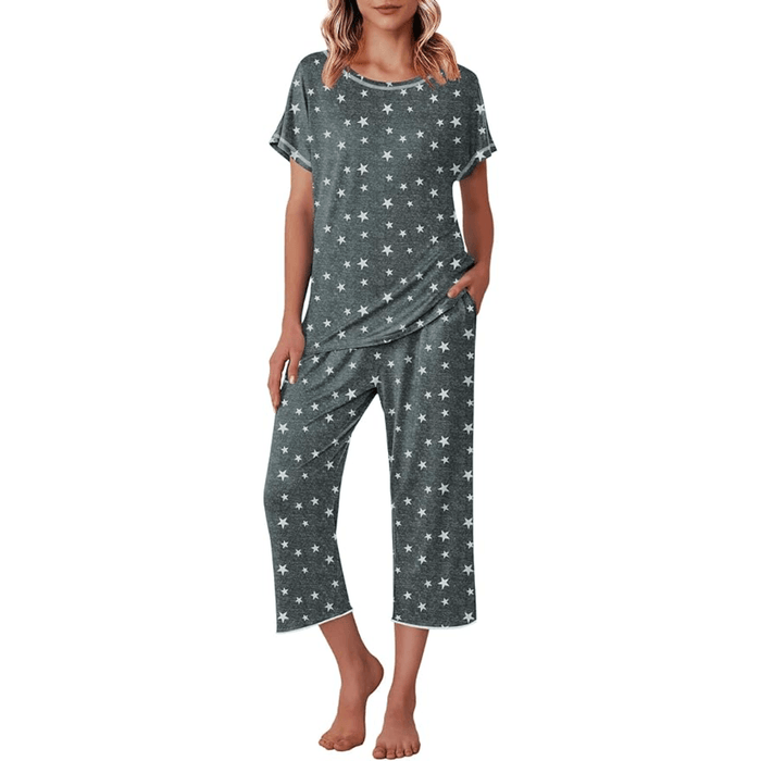 Star Printed Pajama Set – Comfortable and Stylish Sleepwear Set
