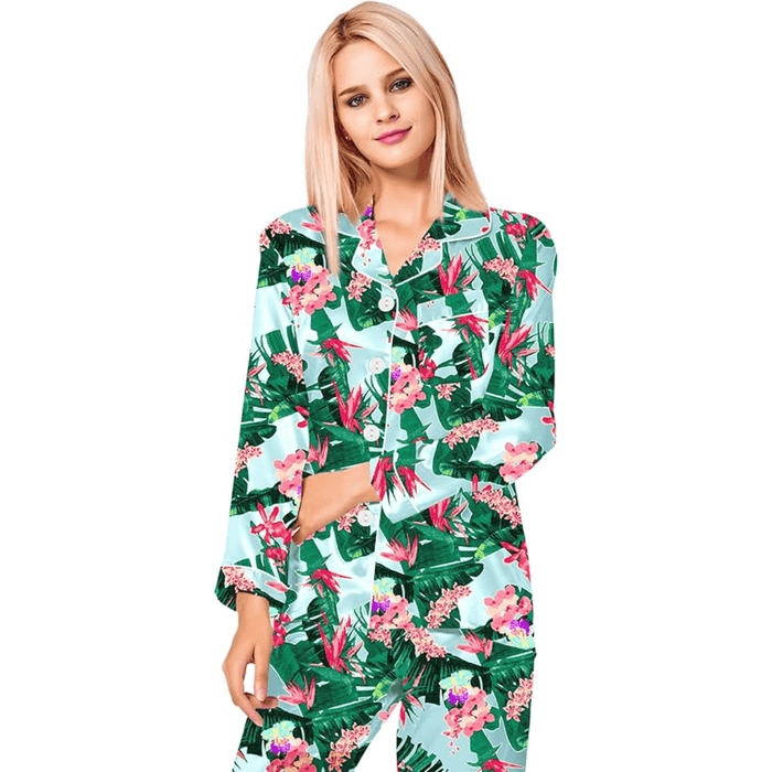 Satin Long Sleeve Pajama  - Comfortable Sleepwear and Lounge Wear