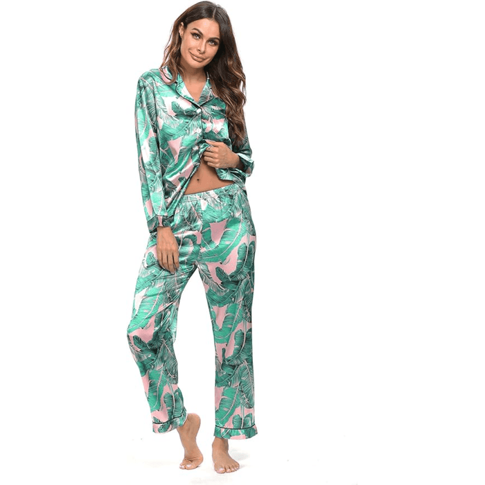 Satin Long Sleeve Pajama  - Comfortable Sleepwear and Lounge Wear