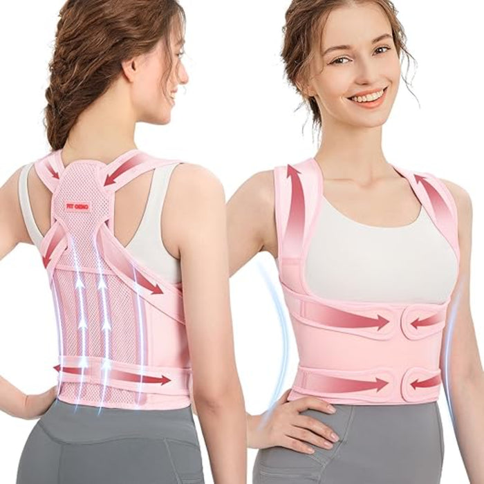 Adjustable Back Support Vest With Elastic Straps
