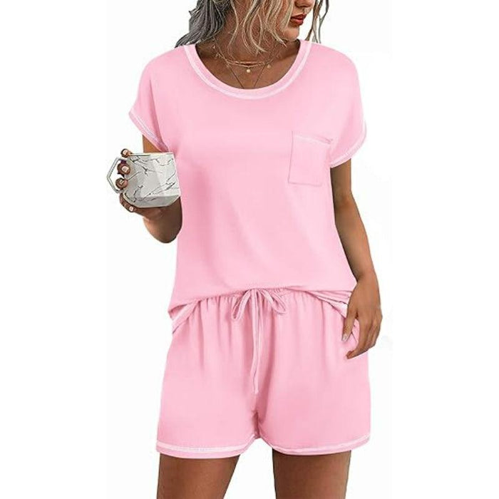 2 Pack Short Sleeve Lounge Set – Comfortable and Stylish Loungewear