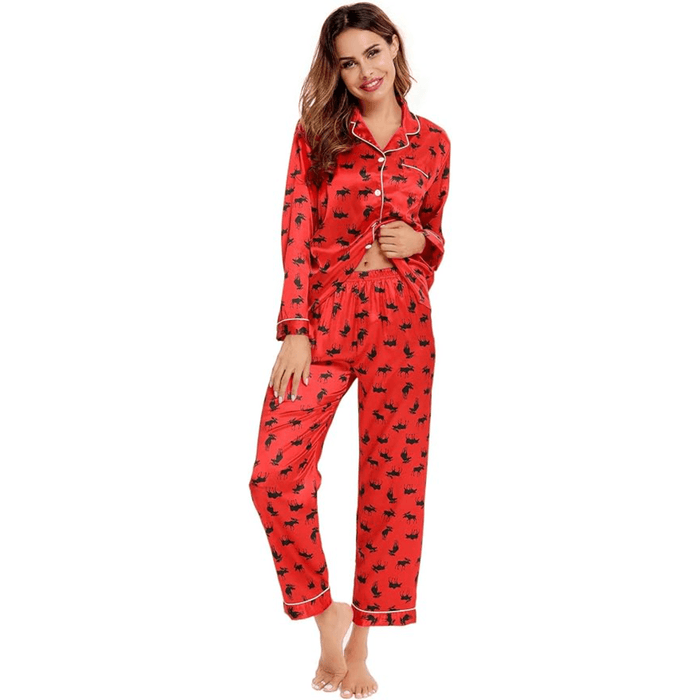 Satin Long Sleeve Pajama  - Comfortable Sleepwear and Lounge Wear