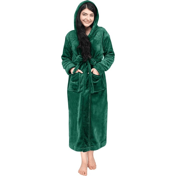 Hooded Flannel Fleece Robe – Comfortable and Cozy Lounge Wear