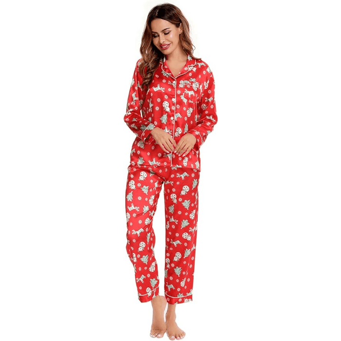 Satin Long Sleeve Pajama  - Comfortable Sleepwear and Lounge Wear