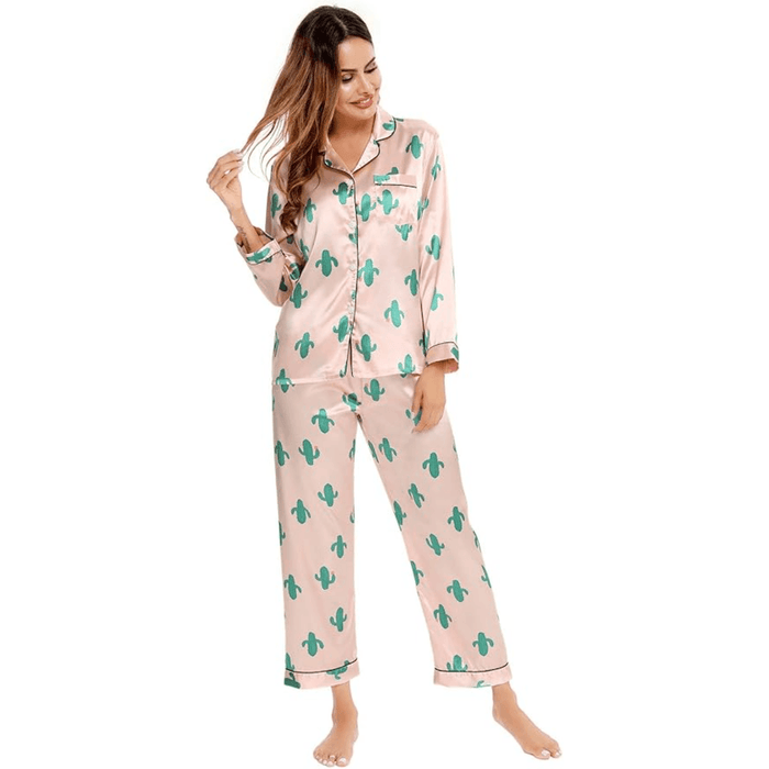 Satin Long Sleeve Pajama  - Comfortable Sleepwear and Lounge Wear