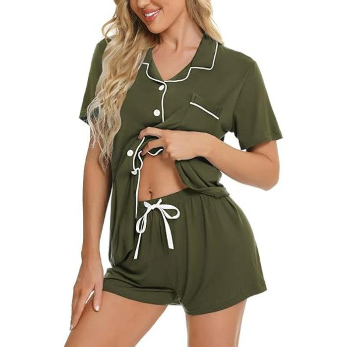 Short Sleeve Lounge Set – Comfortable and Stylish Pajama Set