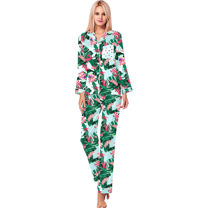 Satin Long Sleeve Pajama  - Comfortable Sleepwear and Lounge Wear