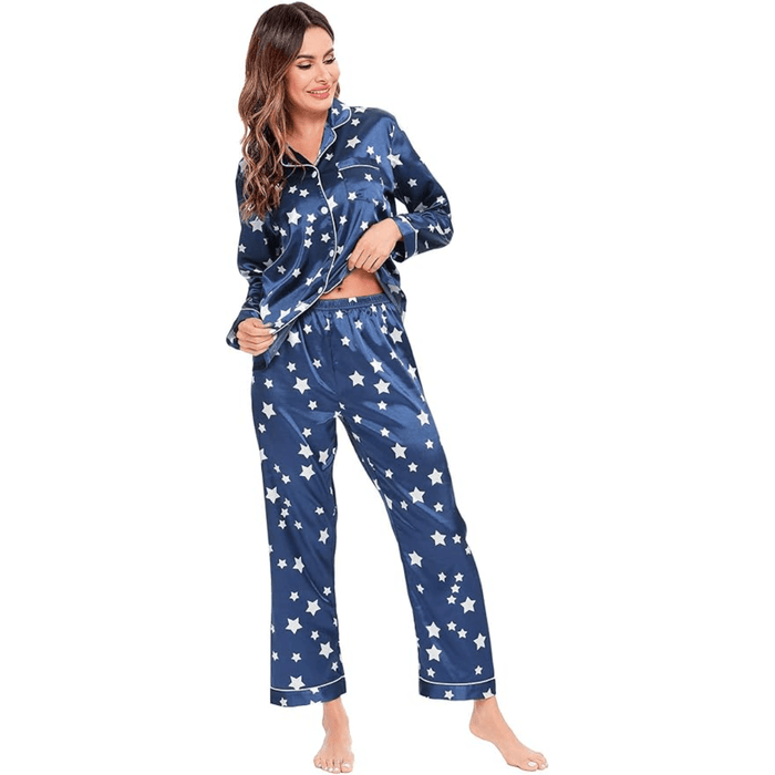 Satin Long Sleeve Pajama  - Comfortable Sleepwear and Lounge Wear