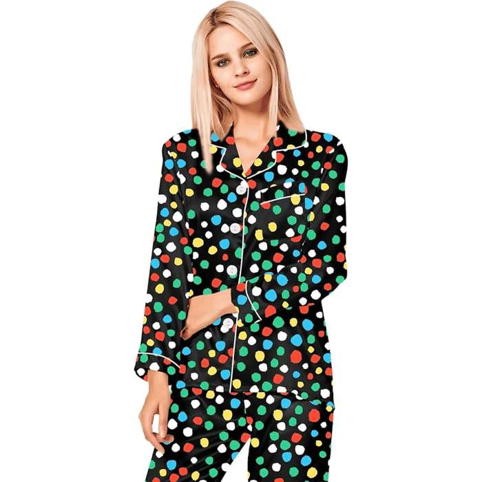 Satin Long Sleeve Pajama  - Comfortable Sleepwear and Lounge Wear
