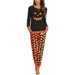 Abstract Printed Pajama Set - Secret Slim Wear