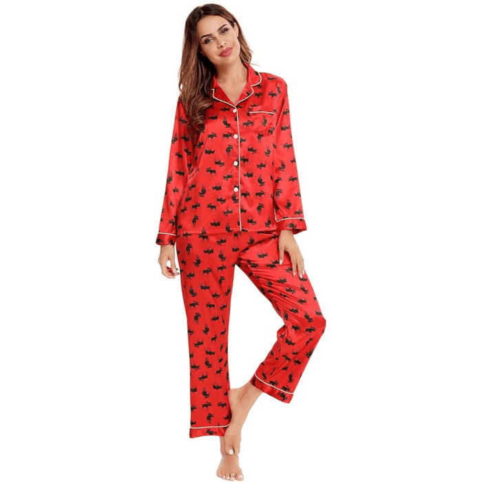 Satin Long Sleeve Pajama  - Comfortable Sleepwear and Lounge Wear