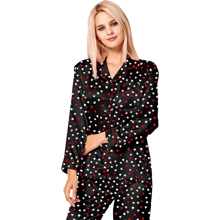 Satin Long Sleeve Pajama  - Comfortable Sleepwear and Lounge Wear