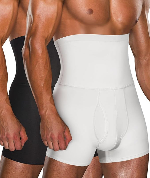 2 Piece Slimming Shapewear Compression Shorts For Tummy Control