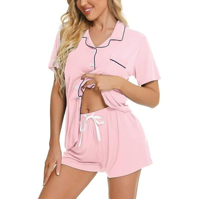 Short Sleeve Lounge Set – Comfortable and Stylish Pajama Set