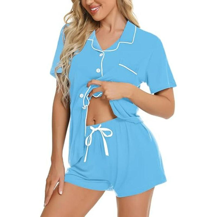 Short Sleeve Lounge Set – Comfortable and Stylish Pajama Set