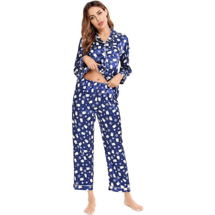 Satin Long Sleeve Pajama  - Comfortable Sleepwear and Lounge Wear
