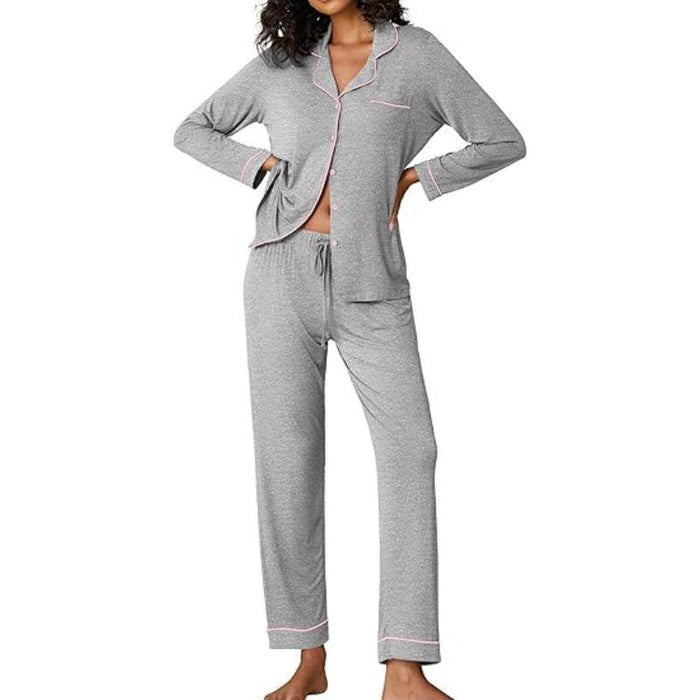 Button Down Lounge Set – Comfortable and Stylish Pajama Set
